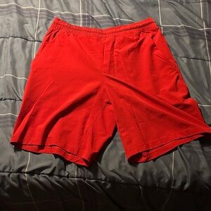 lululemon athletica Red Athletic Shorts w/ liner